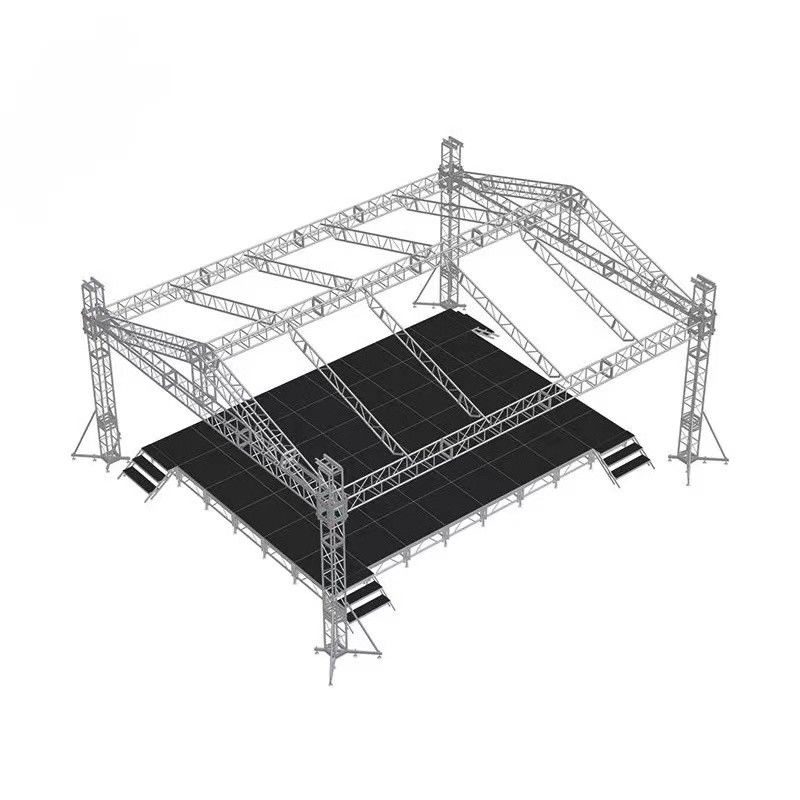 Compact And Easy To Store Aluminium Stage Truss Featuring 2mm to 3mm Wallthickness Easy To Install No Tools Required Performance