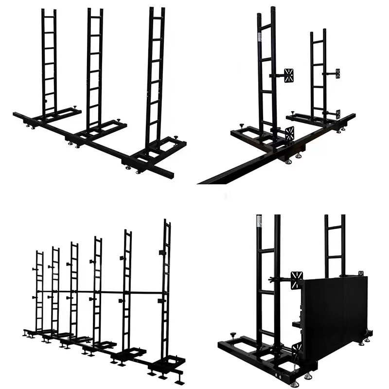 Event Hanging LED Video Wall Stand Rack Aluminum Alloy Ground Support LED Screen Truss