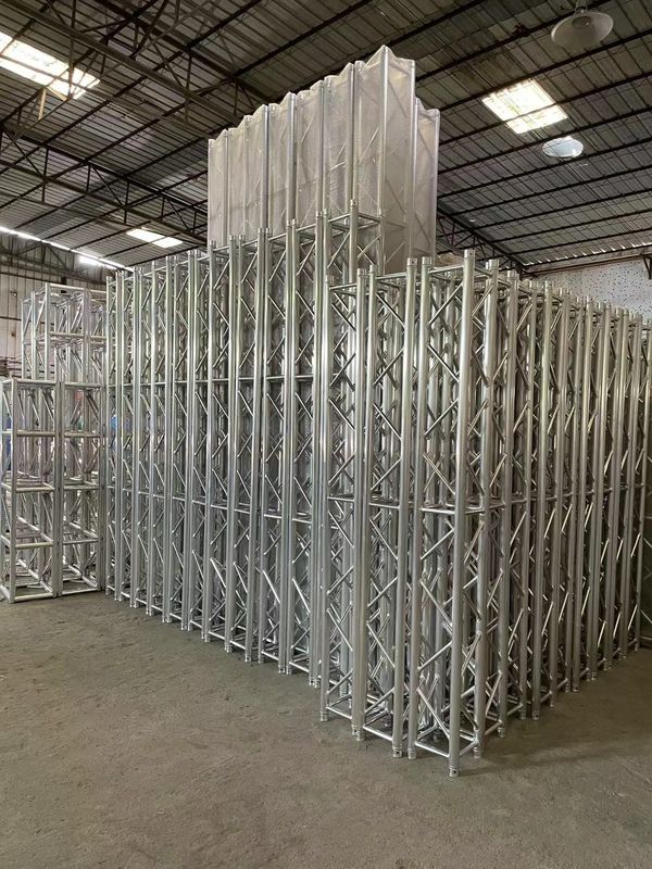Giàn không gian bằng nhôm 6061-T6 lắp ráp nhanh cho giàn mái, giàn vuông cho ánh sáng sân khấu