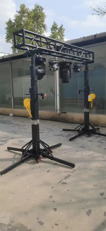 Sound Lighting Truss Lifting Tower 6m Height Aluminum Stage Mobile Telescopic Truss Lift Stand