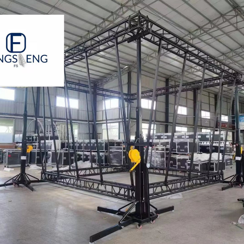 Truss sân khấu ngoài trời bằng bạc dễ dàng tháo rời Truss lớp nhôm cho sự kiện nâng loa