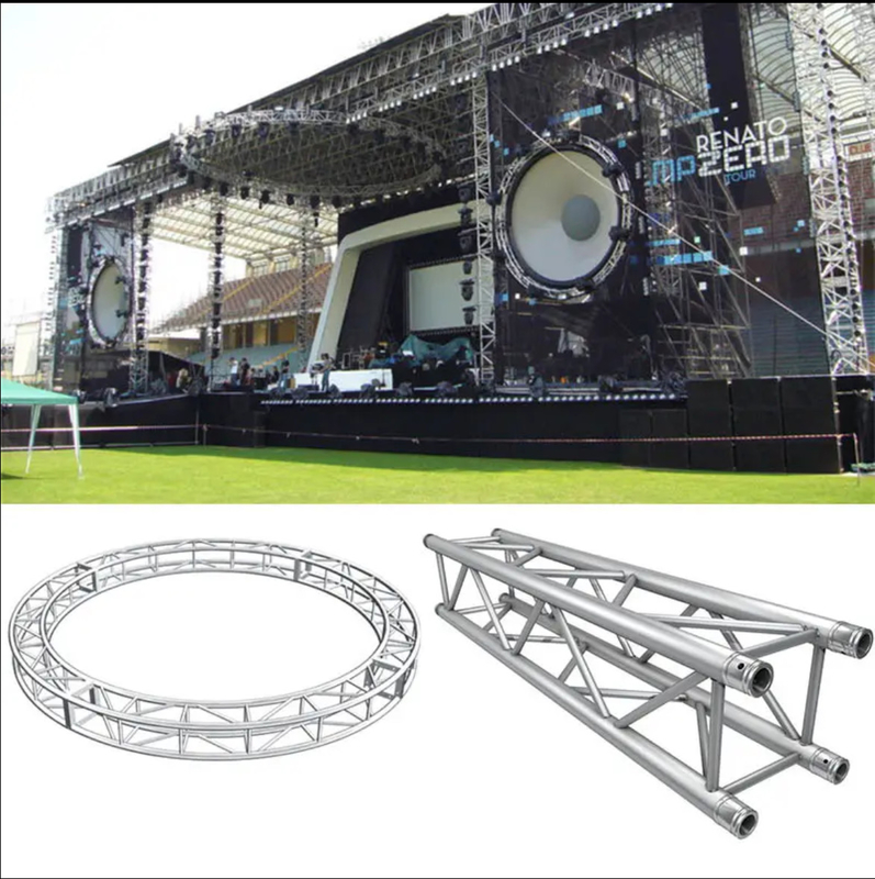 Durable Aluminium Stage Truss T6061-T6 Aluminium Alloy Truss For Outdoor Concert