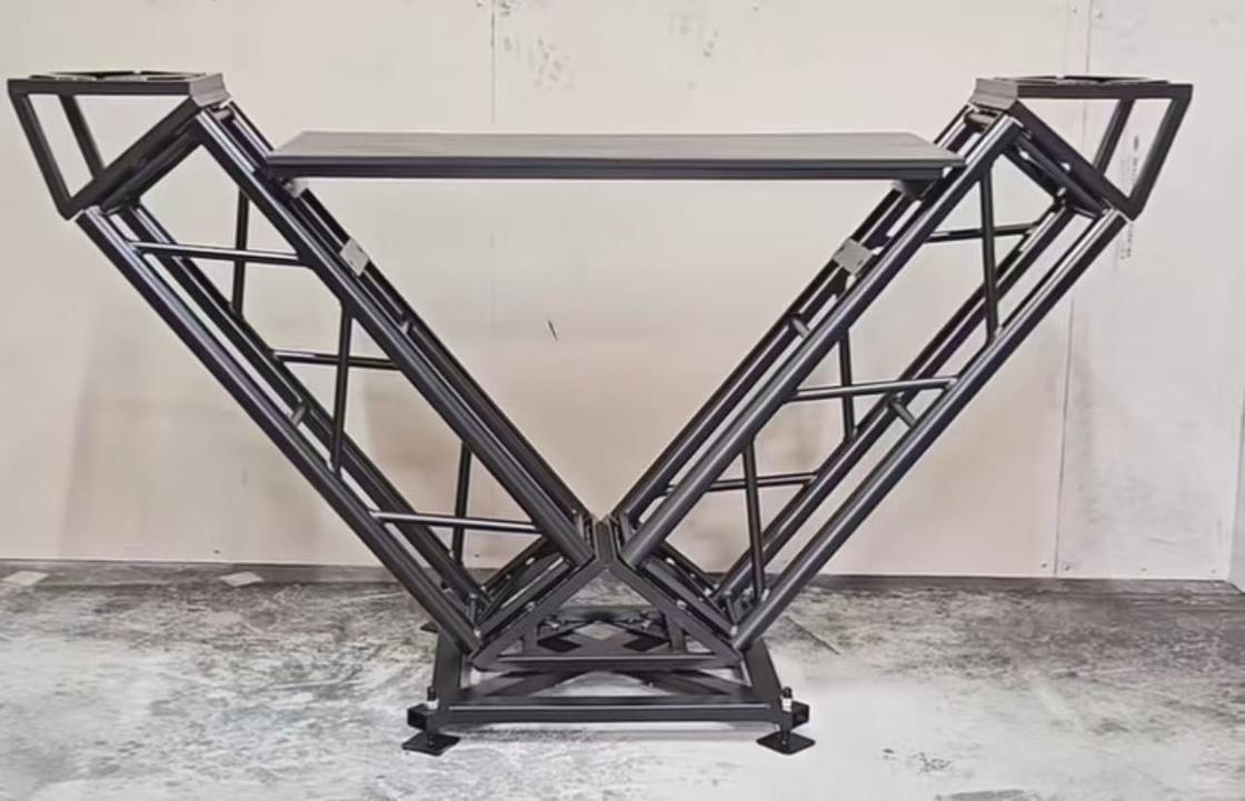 Höhenverstellbarer Aluminium-Bühnentisch für DJs mit 500 kg Tragfähigkeit und Aluminiumlegierung 6082-T6/6061-T6
