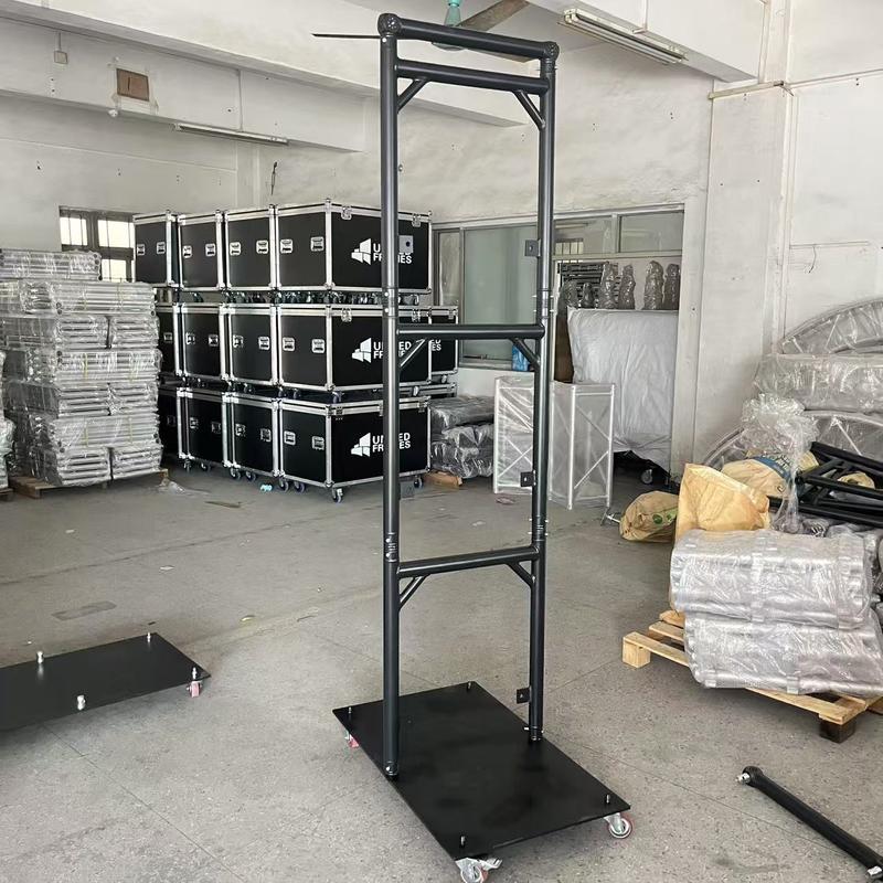 Truss de aluminio U-Frame Modular Lidj truss de iluminación de pie Truss con 300Kg de carga de aleación de aluminio 6082-T6 600x800mm plataforma de escenario de eventos sistemas de truss de eventos