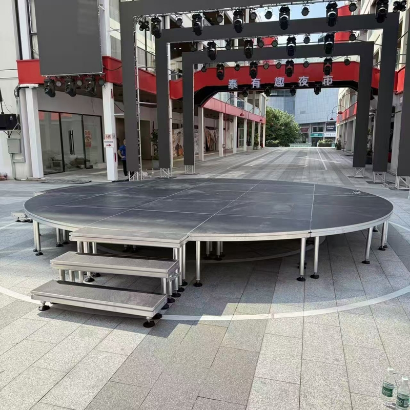 Aluminum Outdoor Indoor Adjustable Round Circle Event Wedding Stage Platform