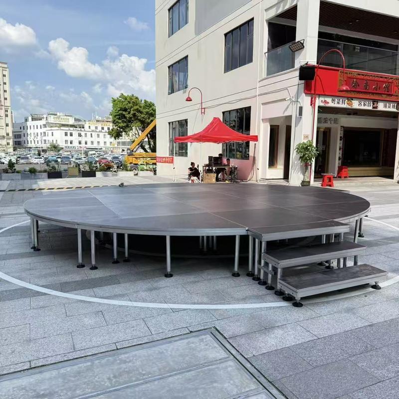 Adjustable Height Waterproof Anti-Skid Aluminum Stage Platform for Outdoor Indoor Events