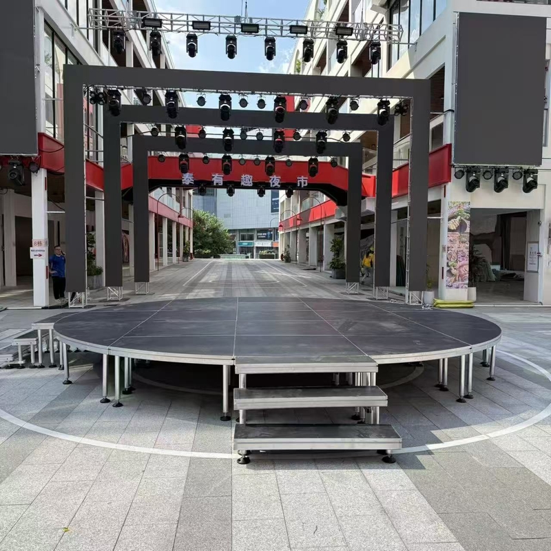 Aluminum Outdoor Indoor Adjustable Round Circle Event Wedding Stage Platform