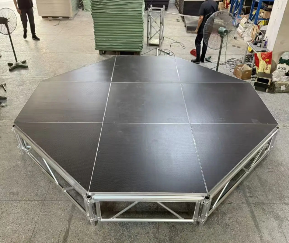 Outdoor Event 4ft by 4ft Portable Aluminium Stage Truss with 1.22*1.22m Modular Design