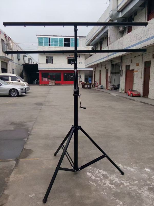 Professional Iron Material Light Stand with Double-layer Structure and 3M 4M Height for Stage Lighting