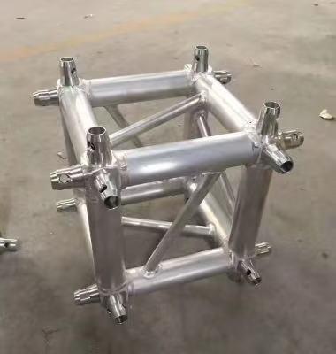 Six Way Connector Aluminum Alloy 6061-T6 Stage Truss Accessory 30x30x30cm Light Weight for Events