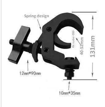 Heavy Duty Aluminum Clamps with 48-52mm Pipe Diameter for DJ Lighting and Stage Lighting Made from 6061-T6 Aluminum Alloy