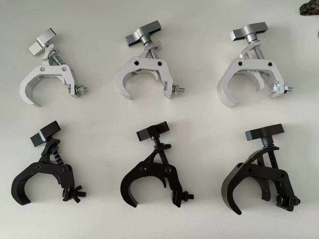 Heavy Duty Aluminum Clamps with 48-52mm Pipe Diameter for DJ Lighting and Stage Lighting Made from 6061-T6 Aluminum Alloy