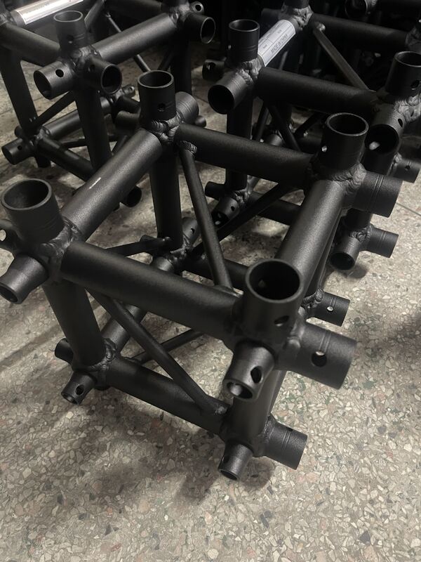 Six Way Connector Aluminum Alloy 6061-T6 Stage Truss Accessory 30x30x30cm Light Weight for Events
