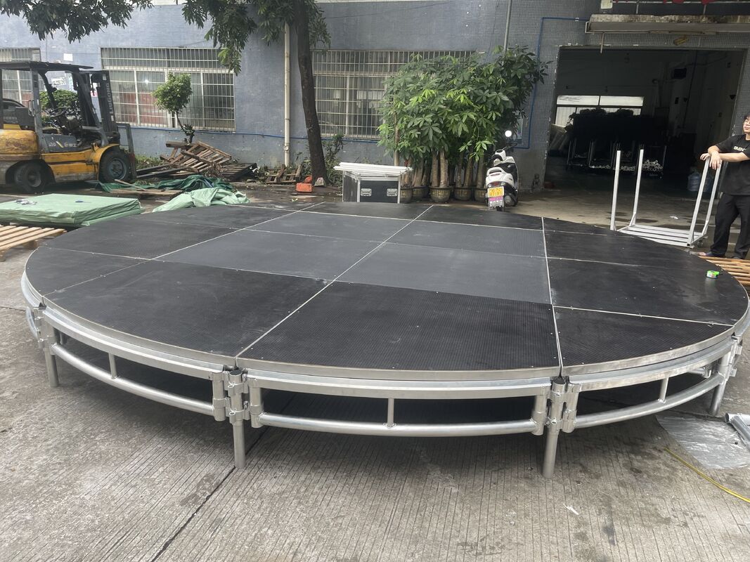 Adjustable Height Waterproof Anti-Skid Aluminum Stage Platform for Outdoor Indoor Events