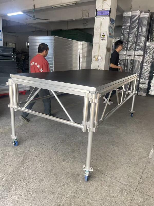 1.22m Aluminum Stage Platform with 18mm Plywood Surface and Safety Equipment Case