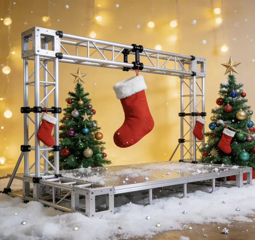 Lightweight Portable Modular Aluminium Stage Truss for Event Lighting Systems