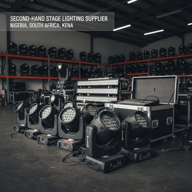 Second-hand Stage Lighting Equipment Supplier for Manufacturers in Nigeria , South Africa and Kenya