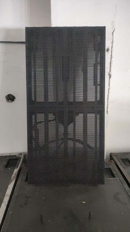 Used outdoor waterproof LED transparent screen with high brightness and sizes 500*1000mm and 500*500mm for versatile display solutions