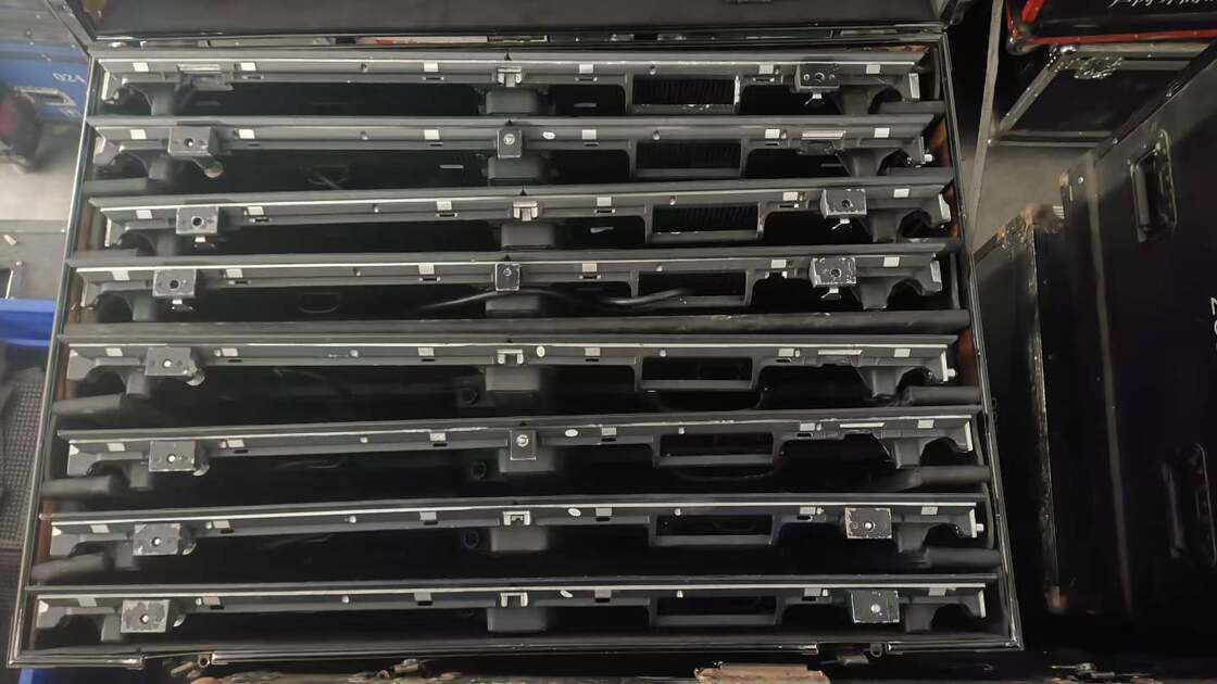 Used outdoor waterproof LED transparent screen with high brightness and sizes 500*1000mm and 500*500mm for versatile display solutions