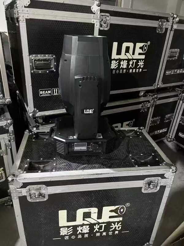 Used Disco LED swiveling light with RGBW color, DJ laser stage beam moving headlight