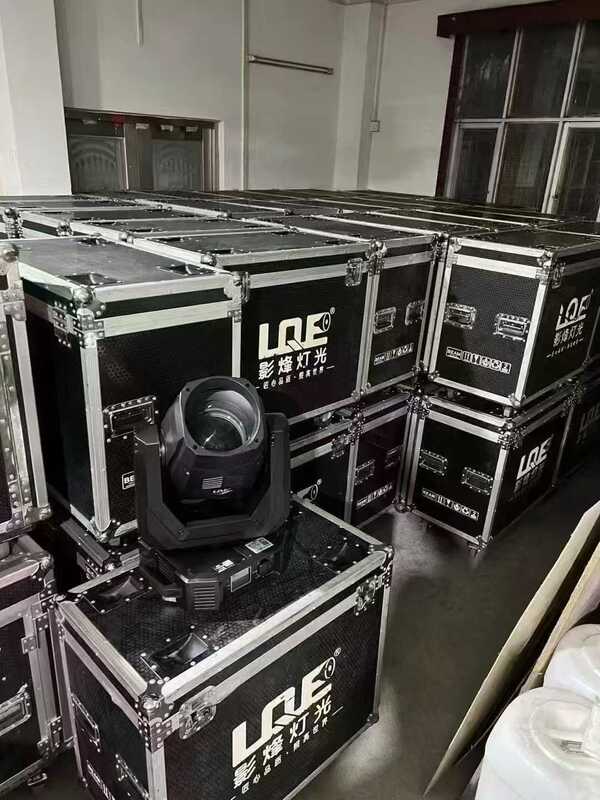 Used Disco LED swiveling light with RGBW color, DJ laser stage beam moving headlight