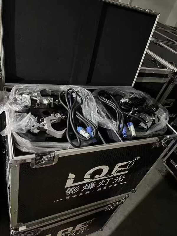 Used Disco LED swiveling light with RGBW color, DJ laser stage beam moving headlight