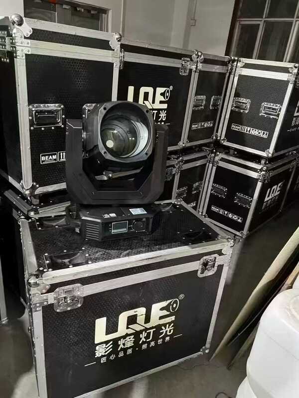 Used Disco LED swiveling light with RGBW color, DJ laser stage beam moving headlight