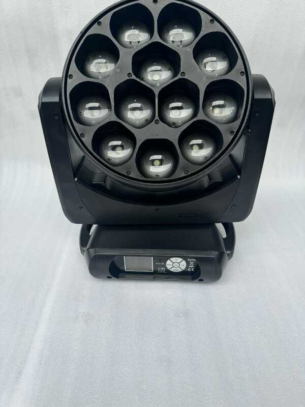 Used 60W LED Moving Head Light with DMX512 Control and Sound-Activated RGBW Color-Changing for DJ Lighting