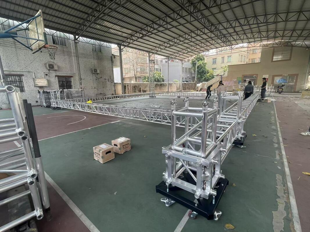 High Quality Aluminum Stage Truss Direct from China Factory guangzhou400*400aluminum truss 
