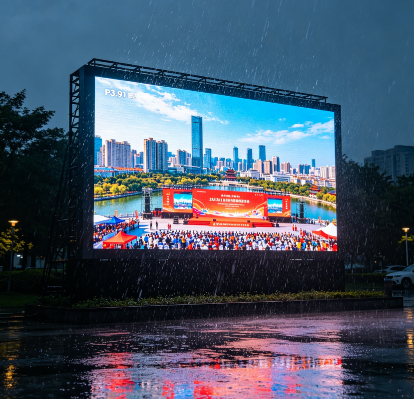 Used P3.91 Outdoor IP65 Waterproof LED Screen 500x1000mm Rental LED Video Wall for Events