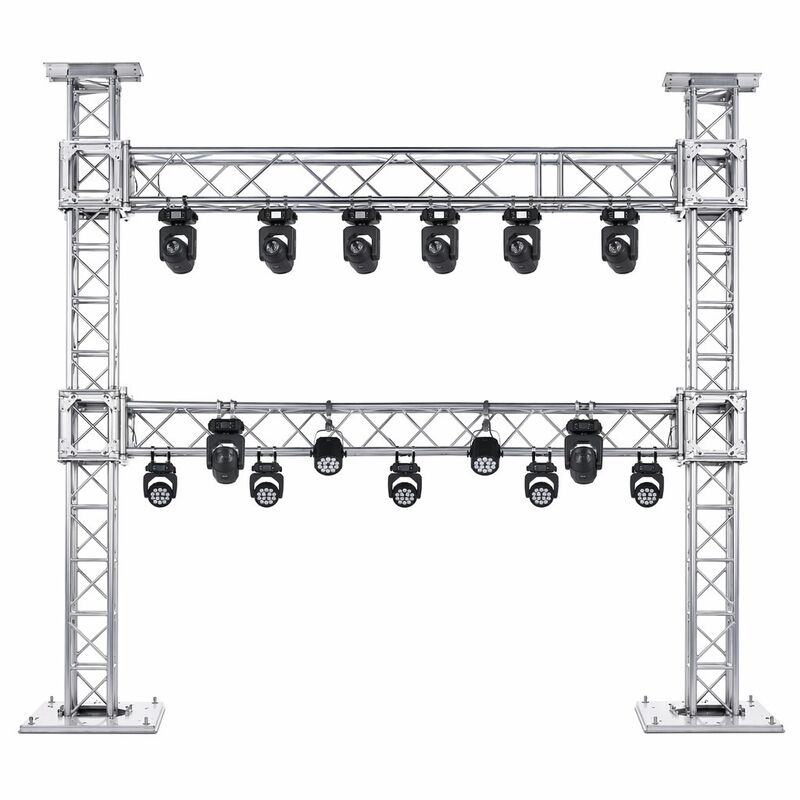 Complete Aluminum Stage Truss Kit with Uprights Base Plates for Concert Events