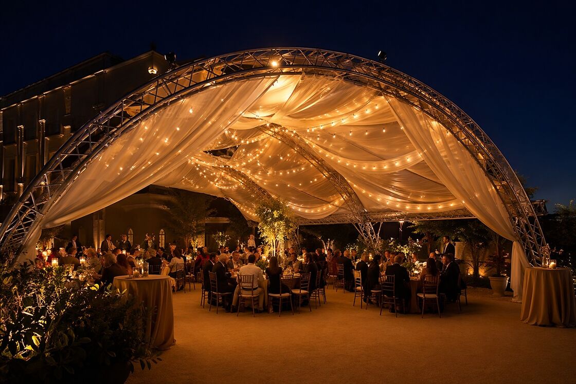 Aluminum Dome Arch Truss Circular Canopy Framework for Outdoor Events and Weddings