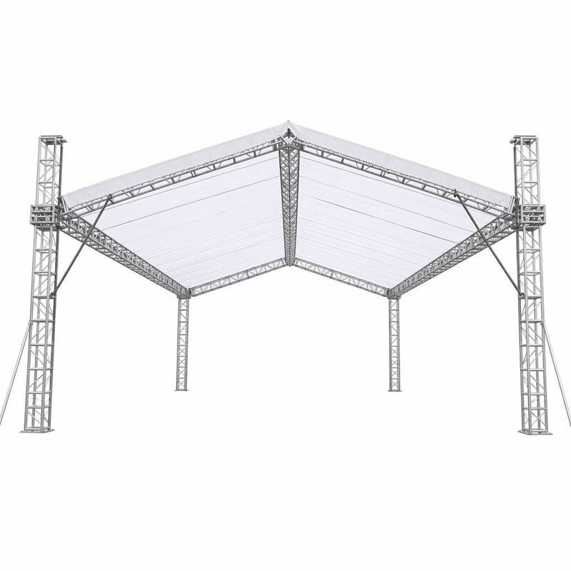 6061-T6 Aluminum Alloy Event Marquee with Waterproof PVC Roof and Modular Portable Design