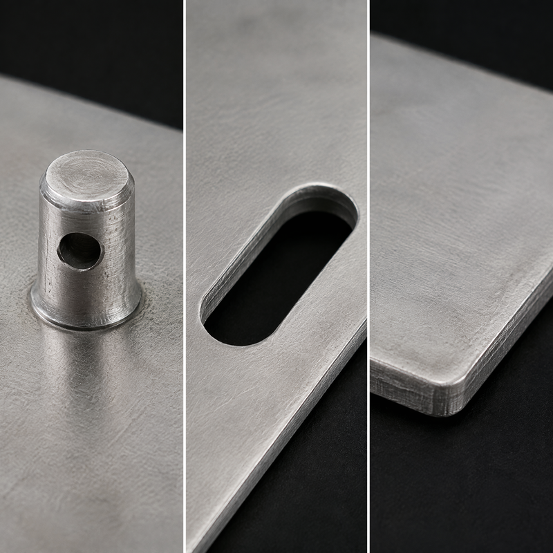 6061-T6 Aircraft-Grade Aluminum Stage Truss Base Plate with 4-Bolt Locking Hub and CNC Hand-Grip Cutout for Ground Support Stand