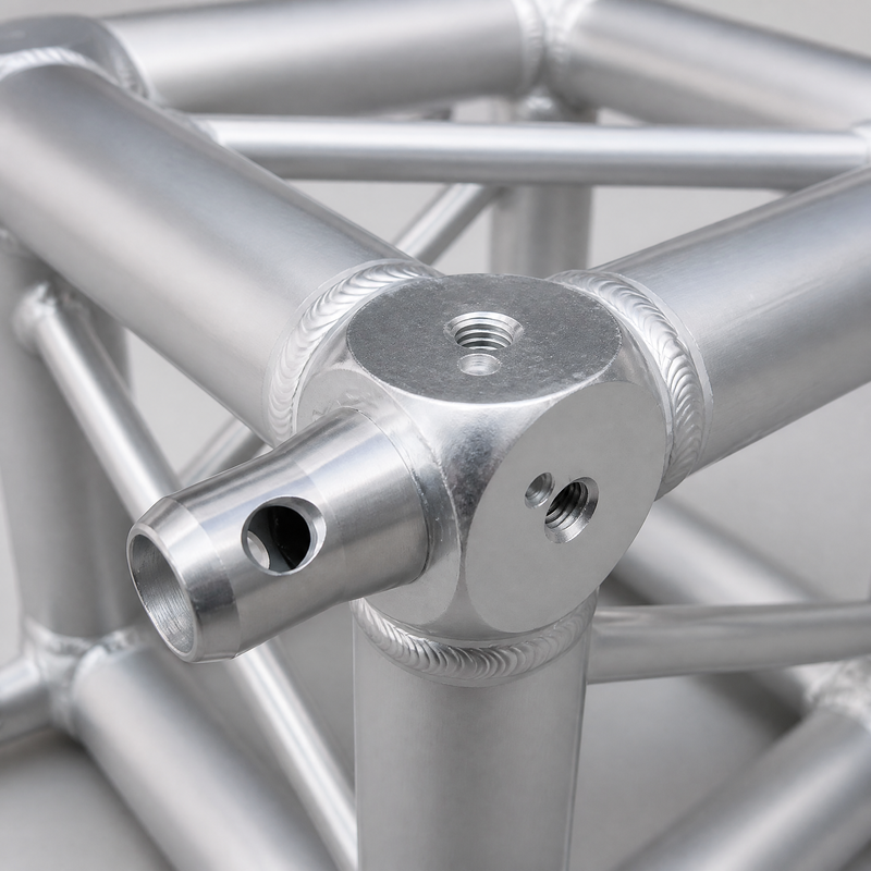 290×290mm Aluminum Box Truss with 6061-T6 Aluminum and 6-Way Corner Connector for Stage Lighting and Events