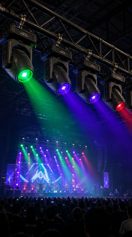 Used 5IP ACME Beam Moving Head Stage Light with Sharp Beam and Prism for Concert DJ Disco Lighting