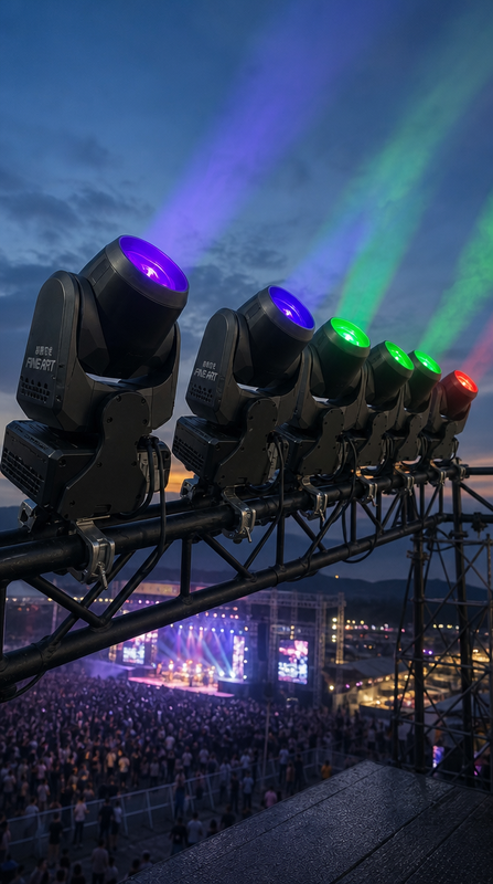 Used 5IP ACME Beam Moving Head Stage Light with Sharp Beam and Prism for Concert DJ Disco Lighting